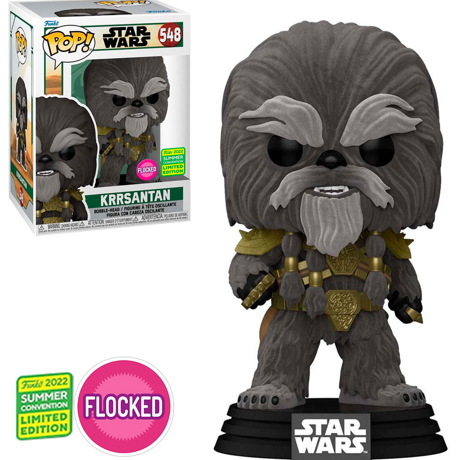 FUNKO POP STAR WARS BOBA FETT EXCLUSIVE - KRRSANTAN 548 (FLOCKED) (SDCC 2022) BRINDE