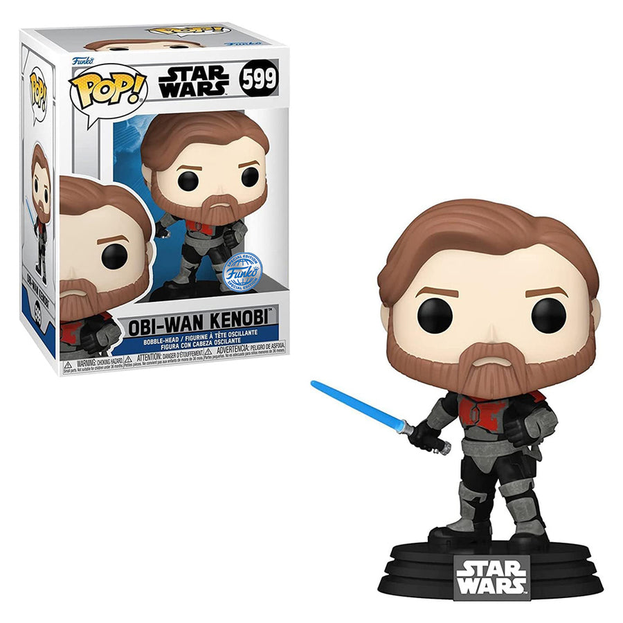 FUNKO POP STAR WARS: CLONE WARS EXCLUSIVE - OBI-WAN KENOBI 599 BRINDE