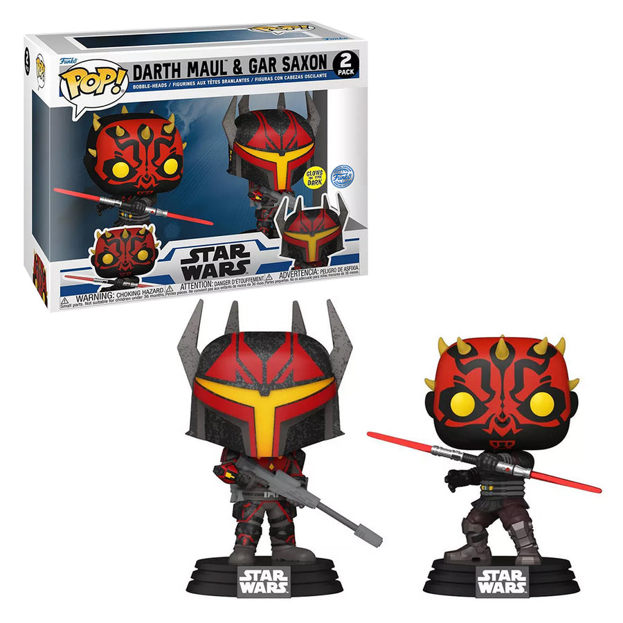 FUNKO POP STAR WARS EXCLUSIVE - DARH MAUL & GAR SAXON 2-PACK (40869) BRINDE