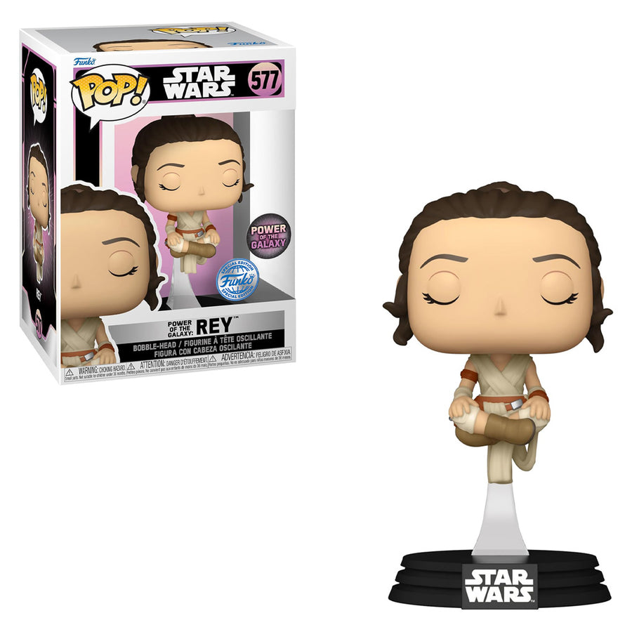 FUNKO POP STAR WARS EXCLUSIVE - POWER OF THE GALAXY: REY 577 BRINDE