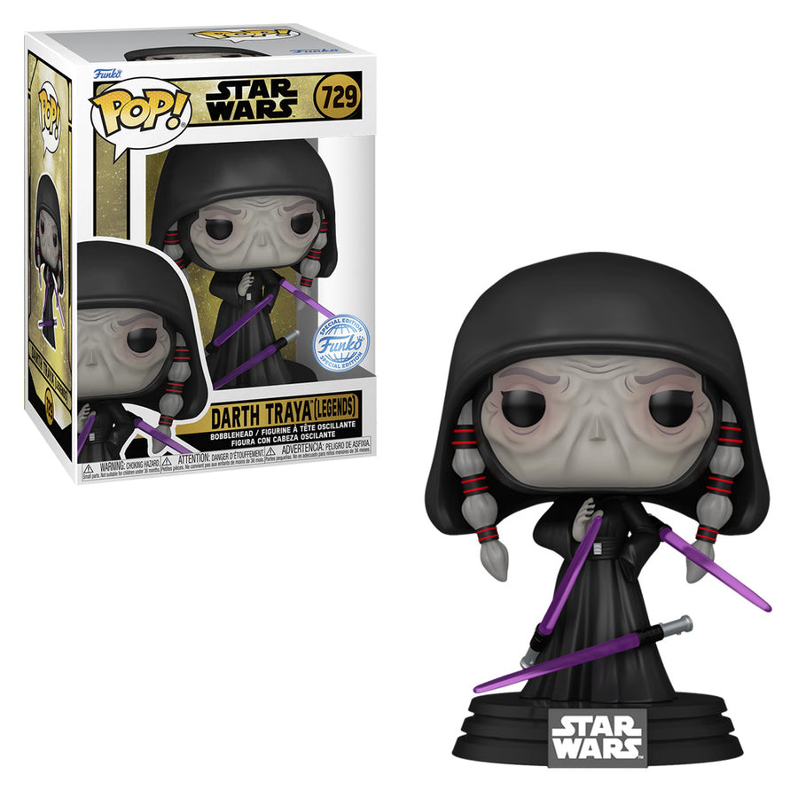 FUNKO POP STAR WARS GAMING GREATS EXCLUSIVE - DARTH TRAYA (LEGENDS) 729 BRINDE