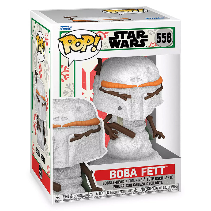 FUNKO POP STAR WARS HOLIDAY - BOBA FETT SNOWMAN 558