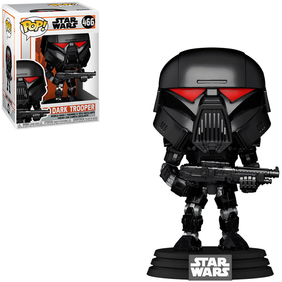 FUNKO POP STAR WARS THE MANDALORIAN - DARK TROOPER 466 BRINDE