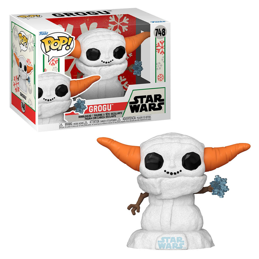 FUNKO POP STAR WARS: THE MANDALORIAN HOLIDAY - GROGU 748 BRINDE