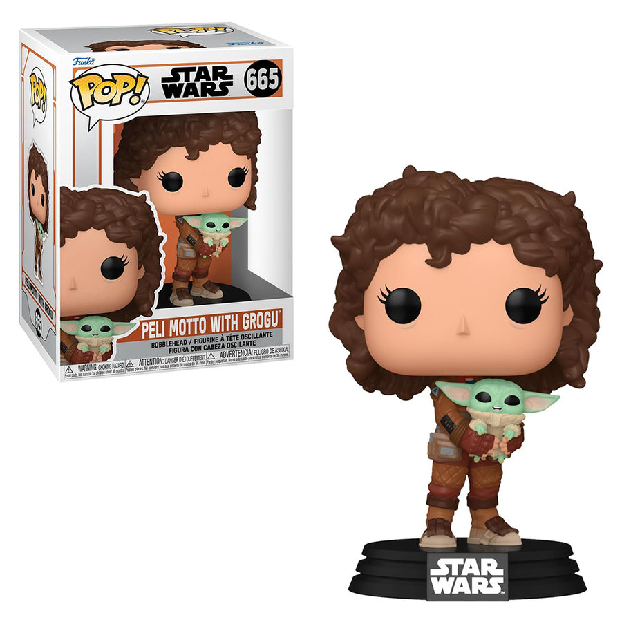 FUNKO POP STAR WARS THE MANDALORIAN S2 - PELI MOTTO WITH GROGU 665 BRINDE