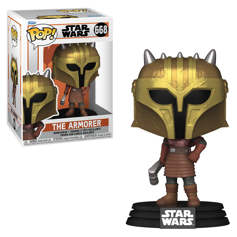 FUNKO POP STAR WARS THE MANDALORIAN - THE ARMORER 668 BRINDE