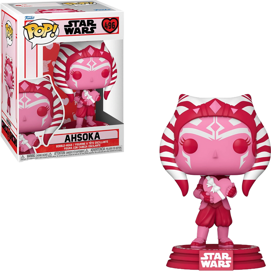 FUNKO POP STAR WARS VALENTINES - AHSOKA 496 BRINDE