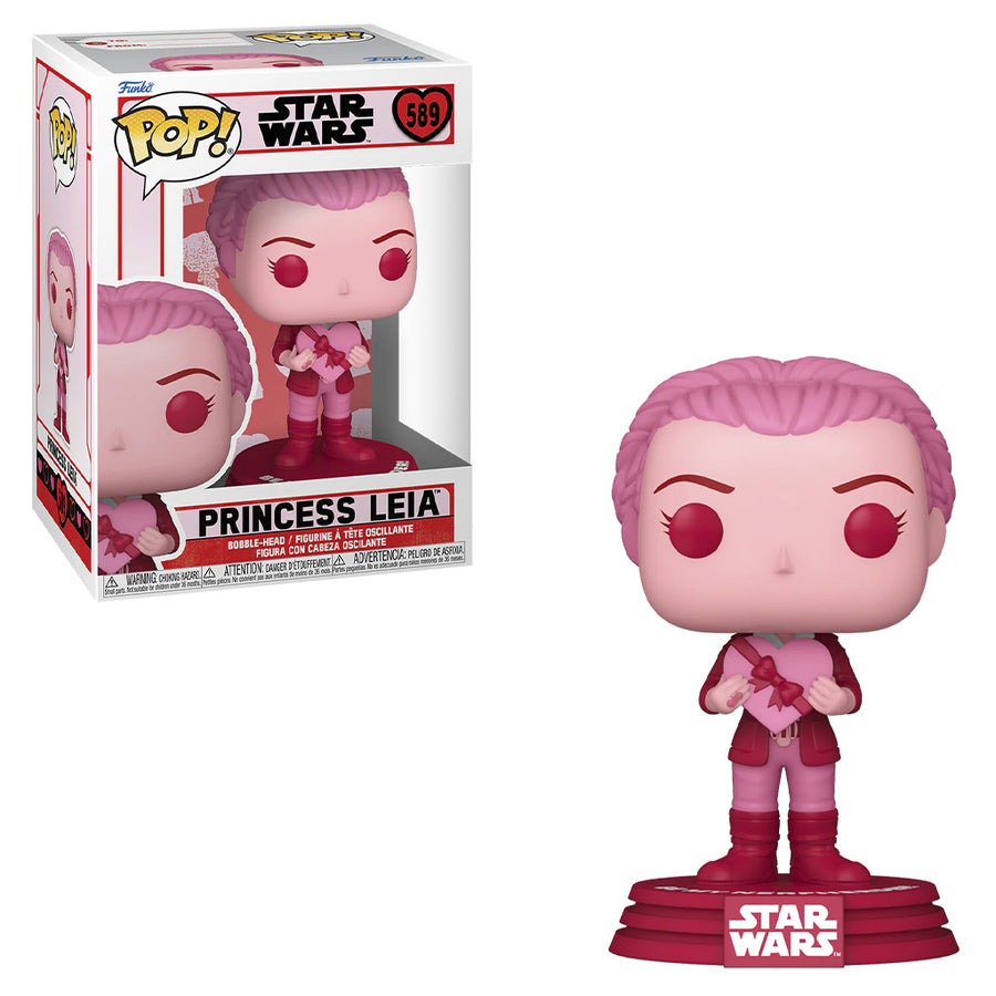 FUNKO POP STAR WARS VALENTINES - PRINCESS LEIA 589 BRINDE