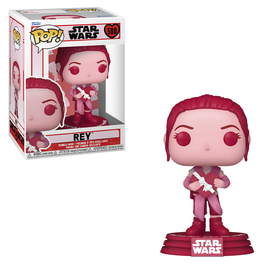 FUNKO POP STAR WARS VALENTINES - REY 588 BRINDE