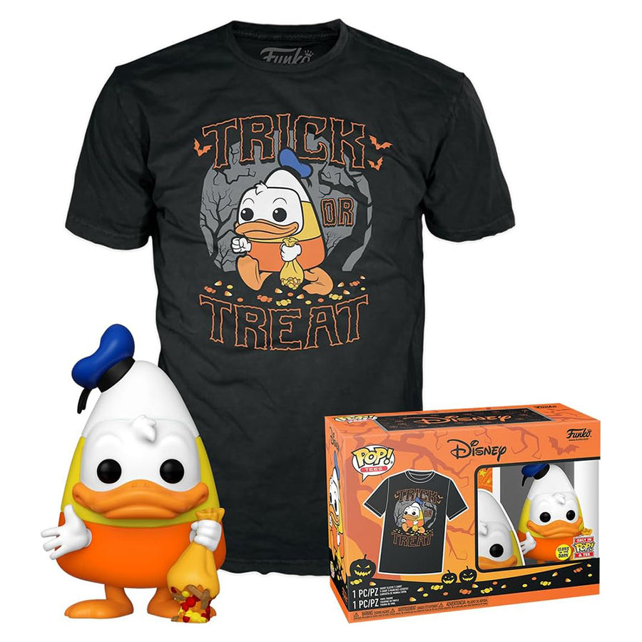FUNKO POP & TEE DISNEY DONALD DUCK TRICK OR TREAT & CAMISETA - TAMANHO M (72821) BRINDE