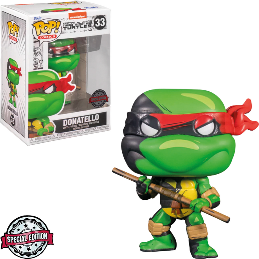 FUNKO POP TEENAGE MUTANT NINJA TURTLES EXCLUSIVE - DONATELLO 33 BRINDE