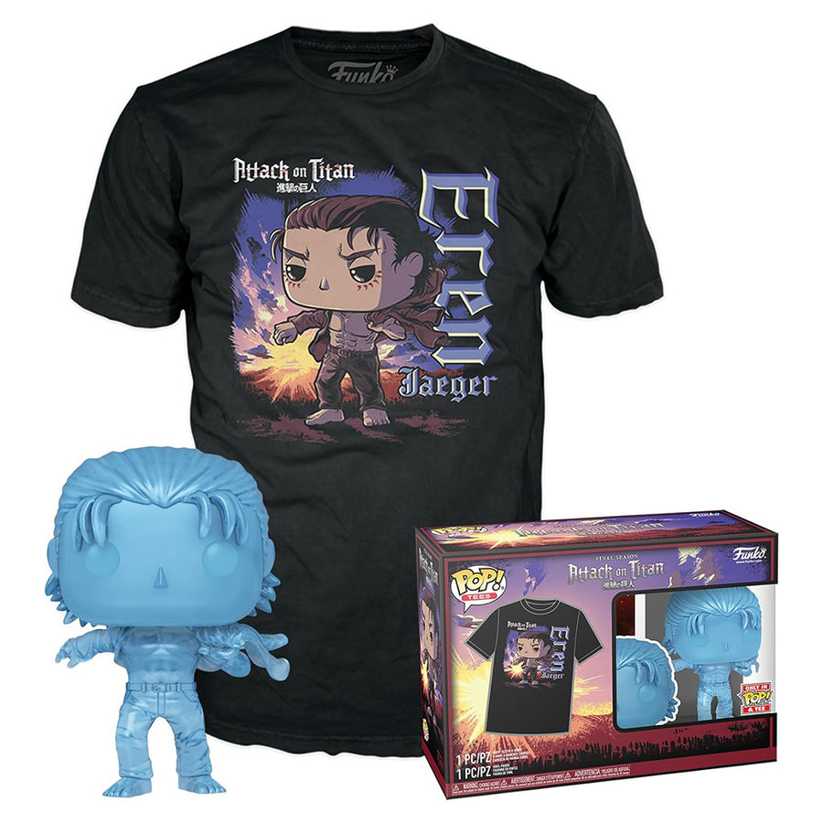 FUNKO POP TEES ATTACK ON TITAN - EREN & CAMISETA TAMANHO LG (69103)