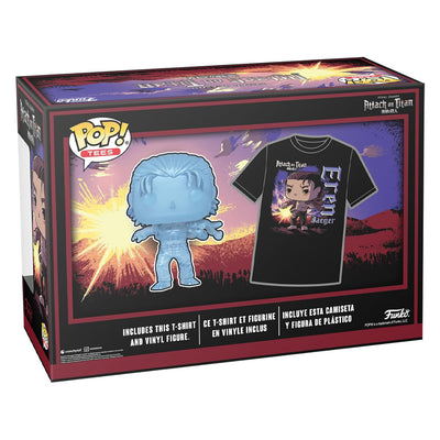 FUNKO POP TEES ATTACK ON TITAN - EREN & CAMISETA TAMANHO LG (69103)