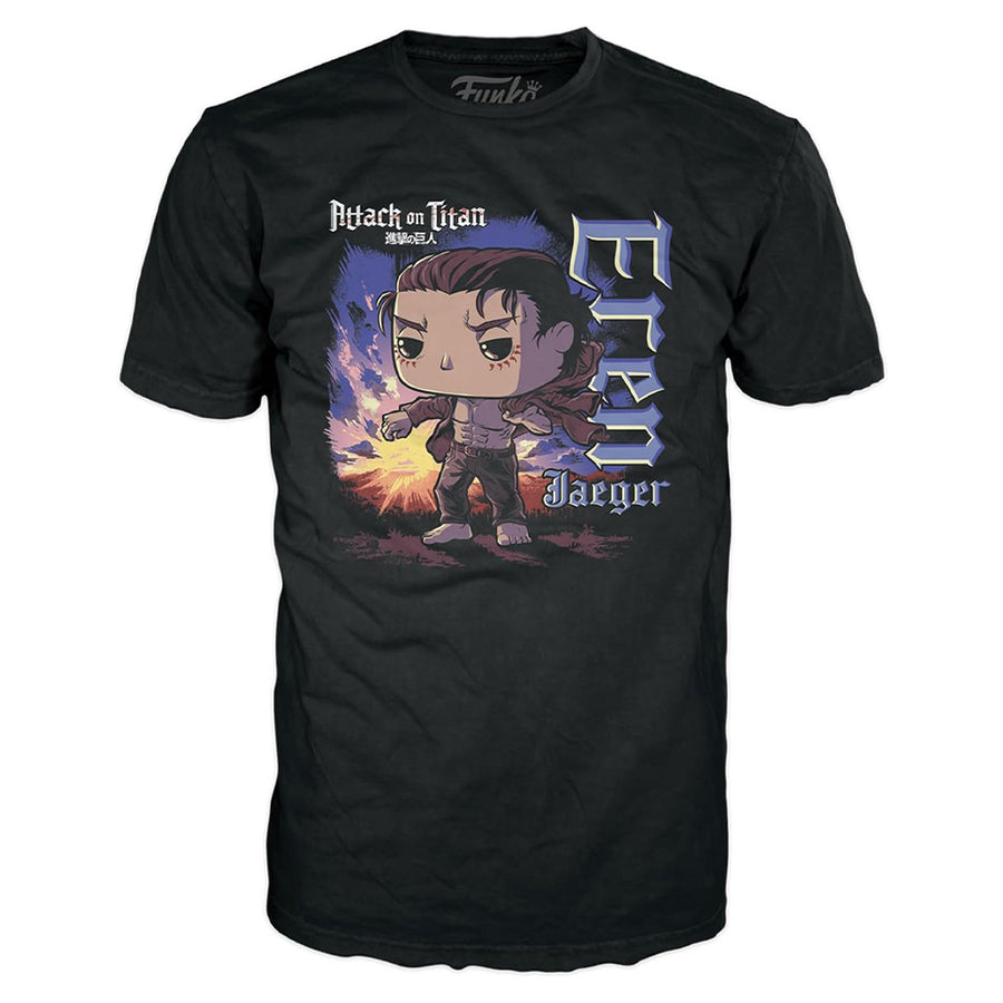 FUNKO POP TEES ATTACK ON TITAN - EREN & CAMISETA TAMANHO XL (69104)
