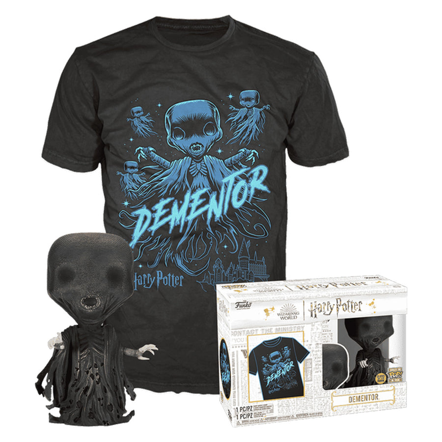 FUNKO POP TEES HARRY POTTER: DEMENTADOR (GLOWS IN THE DARK) & CAMISETA TAMANHO XL (73131) BRINDE