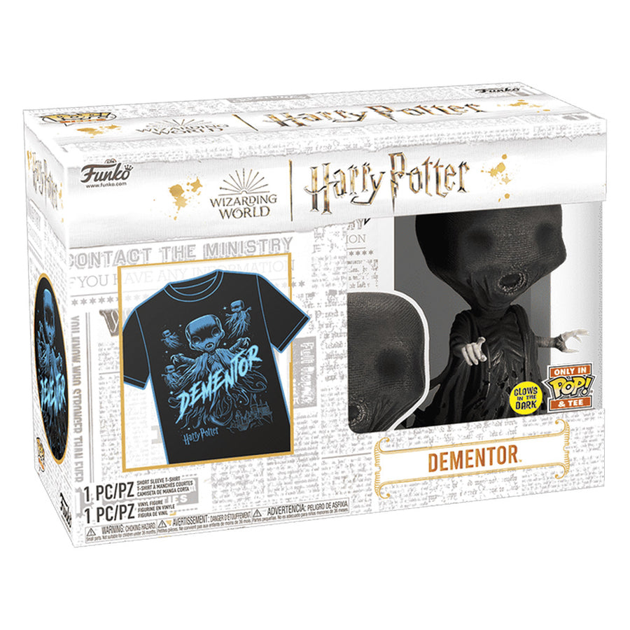 FUNKO POP TEES HARRY POTTER: DEMENTADOR (GLOWS IN THE DARK) & CAMISETA TAMANHO XL (73131)