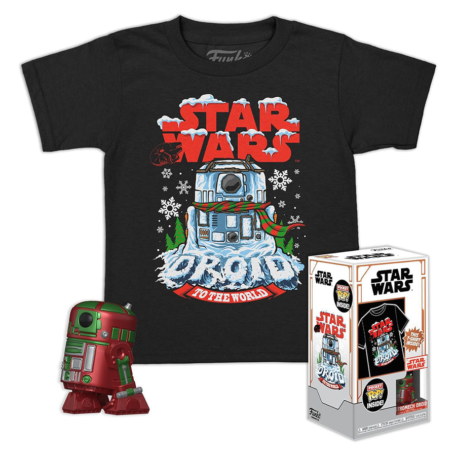 FUNKO POP TEES STAR WARS: R2-D2 POCKET (METALLIC) & CAMISETA TAMANHO M (72938) BRINDE