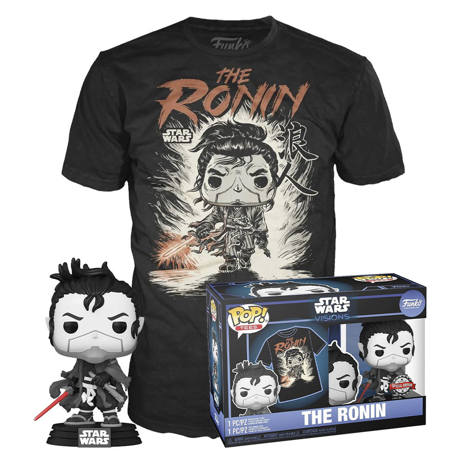 FUNKO POP TEES STAR WARS: VISIONS BUNDLE FUNKO + CAMISETA RONIN - XL (63756) BRINDE