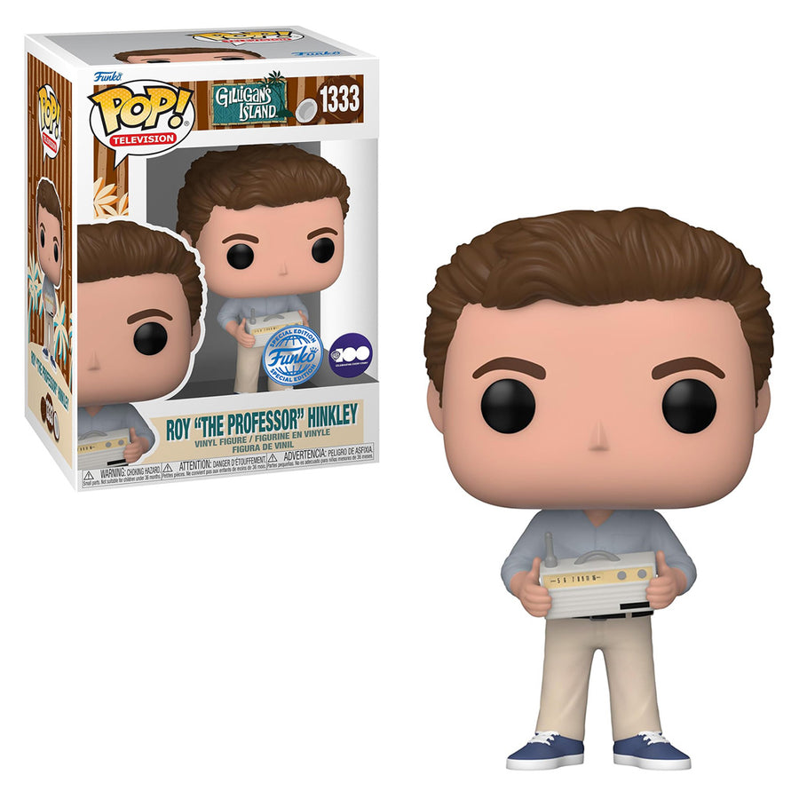 FUNKO POP TELEVISION GILLIGAN'S ISLAND EXCLUSIVE - ROY THE PROFESSOR HINKLEY 1333 BRINDE