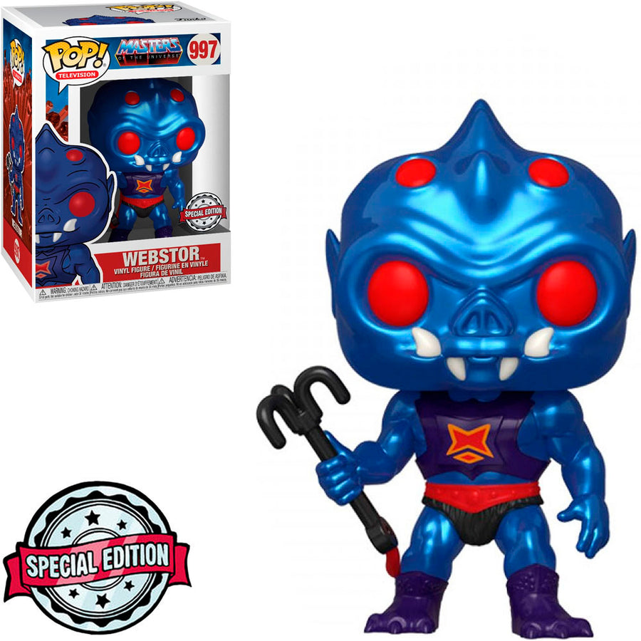 FUNKO POP TELEVISION MASTERS OF THE UNIVERSE EXCLUSIVE - WEBSTOR 997 METALLIC BRINDE