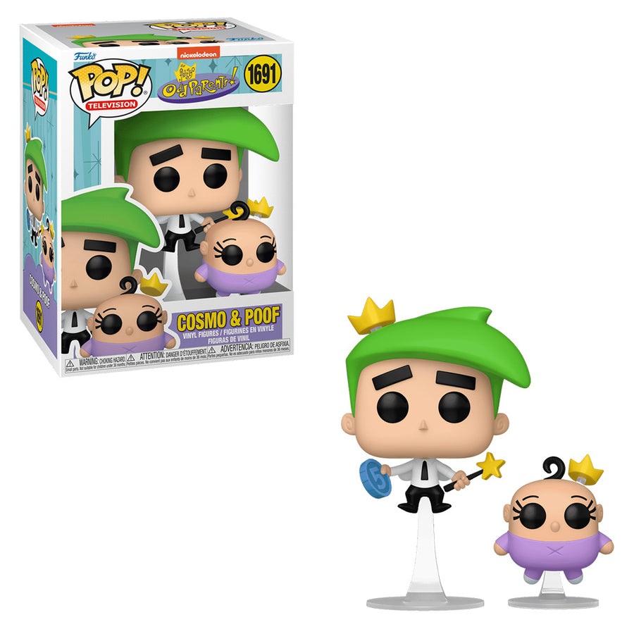 FUNKO POP TELEVISION NICKELODEON: THE FAIRLY ODDPARENTS - COSMO & POOF 1691 BRINDE