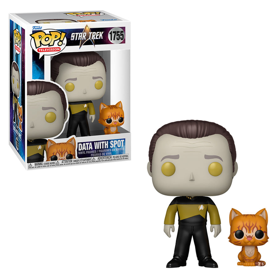 FUNKO POP TELEVISION STAR TREK - DATA & SPOT 1755