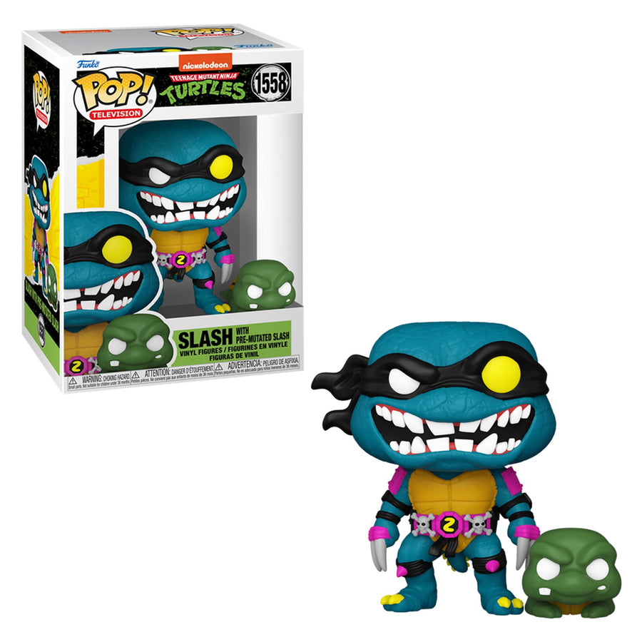 FUNKO POP TELEVISION TEENAGE MUTANT NINJA TURTLES - SLASH WIT PRE-MUTATED SLASH 1558 BRINDE