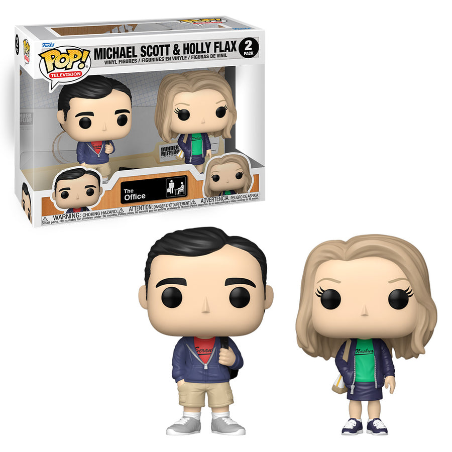 FUNKO POP TELEVISION THE OFFICE - MICHAEL SCOTT & HOLY FLAX 2-PACK (75679) BRINDE