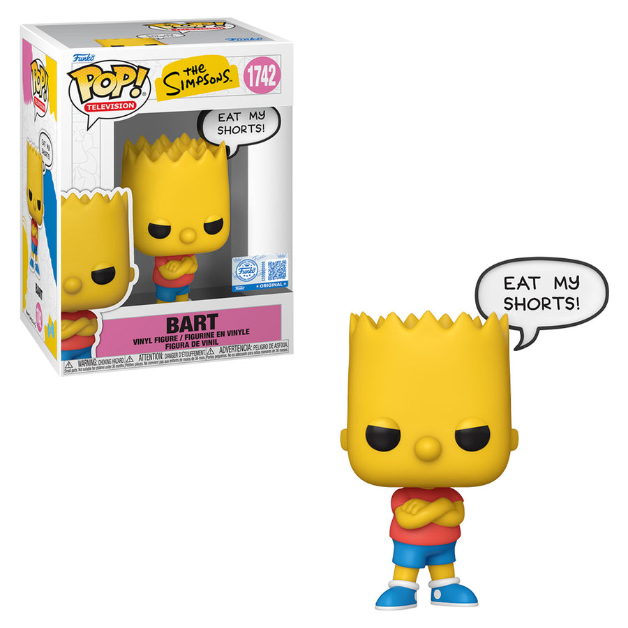 FUNKO POP TELEVISION THE SIMPSONS EXCLUSIVE - BART 1742 BRINDE