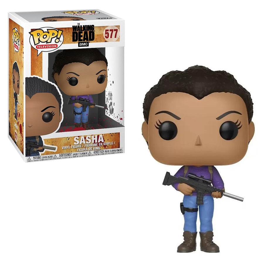FUNKO POP TELEVISION THE WALKING DEAD - SASHA 577 BRINDE