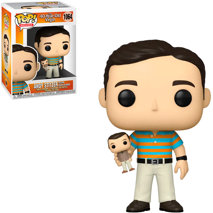 FUNKO POP THE 40-YEAR-OLD VIRGIN - ANDY STITZER HOLDING STEVE AUSTIN 1064 BRINDE