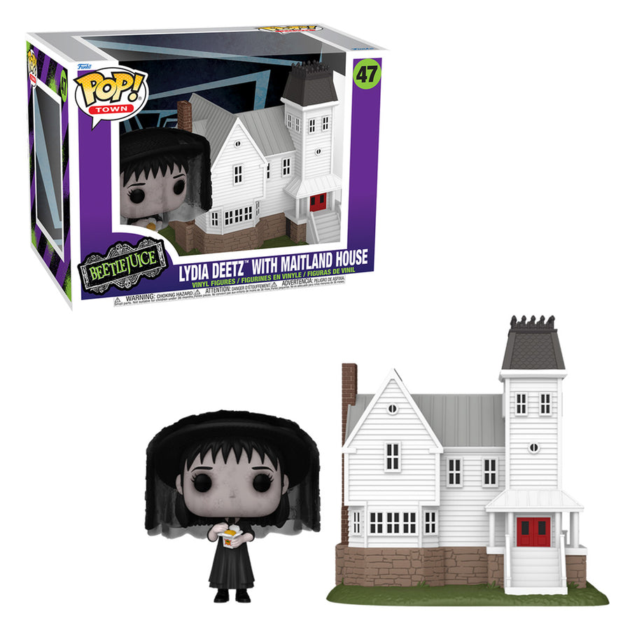 FUNKO POP TOWN BEETLEJUICE - LYDIA DEETZ WITH MAITLAND HOUSE 47 BRINDE