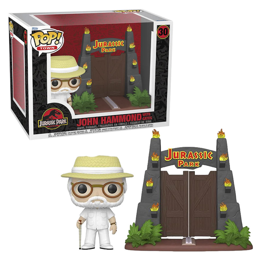 FUNKO POP TOWN JURASSIC PARK EXCLUSIVE - JOHN HAMMOND W/ GATES 30 BRINDE