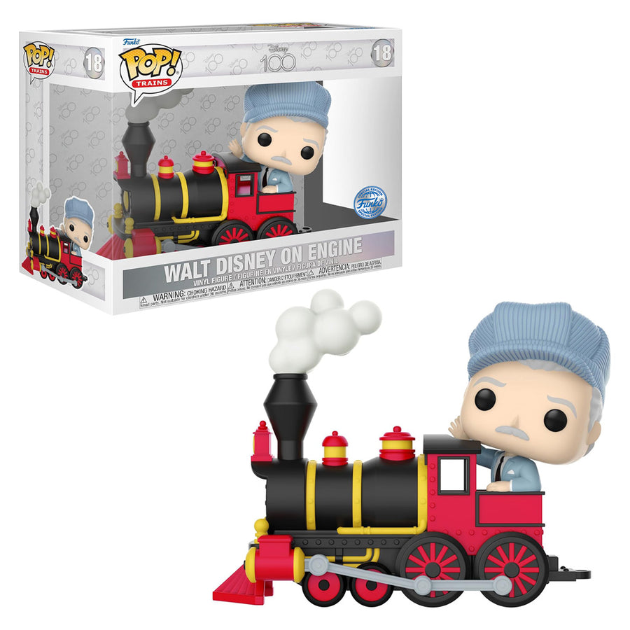 FUNKO POP TRAIN: DISNEY 100 EXCLLUSIVE - WALT DISNEY ON ENGINE 18 BRINDE