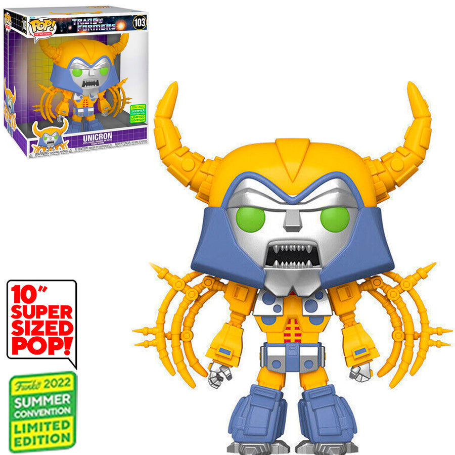 FUNKO POP TRANSFORMERS EXCLUSIVE - UNICRON 103 (SUPER SIZED 10'') (SDCC 2022) BRINDE