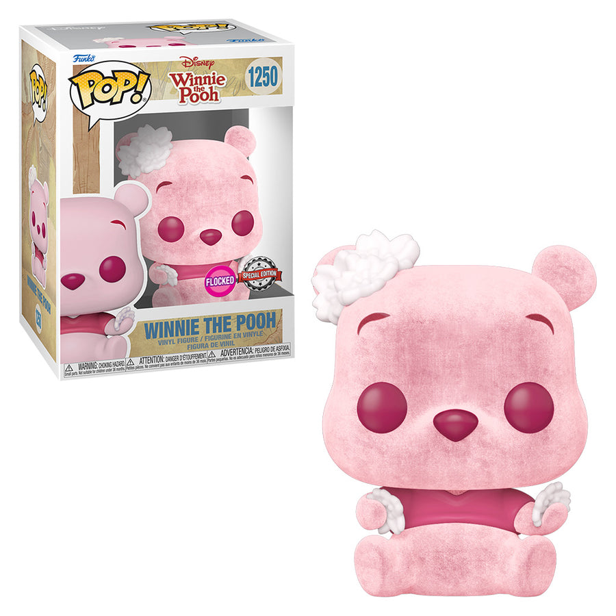 FUNKO POP WINNIE THE POOH CHERRY BLOSSOM EXCLUSIVE - POOH (FLOCKED) 1250