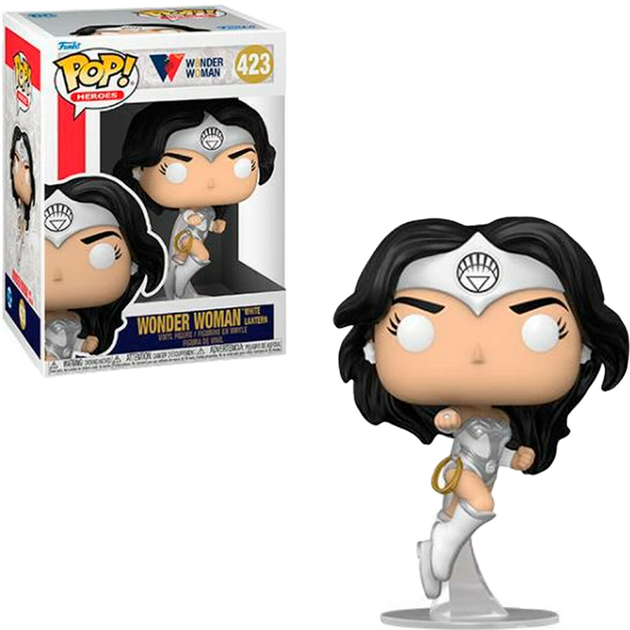 FUNKO POP WONDER WOMAN 80 YEARS - WONDER WOMAN (WHITE LANTERN) 423 BRINDE