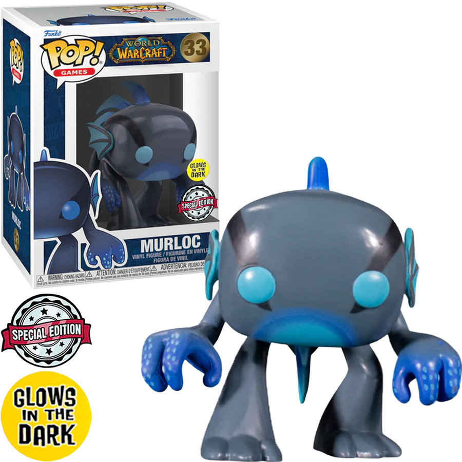 FUNKO POP WORLD OF WARCRAFT EXCLUSIVE - MURLOC 33 (GLOWS IN THE DARK)