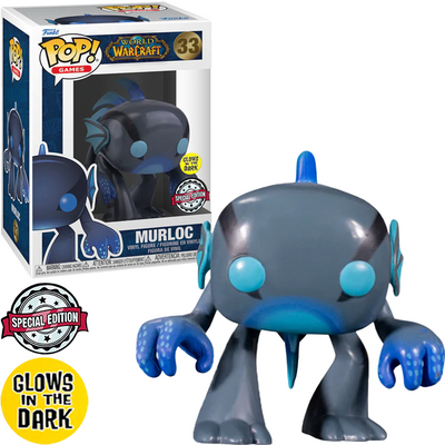 FUNKO POP WORLD OF WARCRAFT EXCLUSIVE - MURLOC 33 (GLOWS IN THE DARK) BRINDE