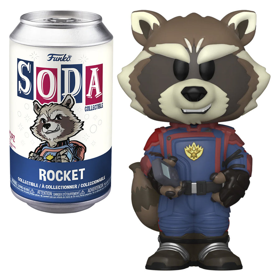 FUNKO VINYL SODA MARVEL GUARDIANS OF THE GALAXY 3 - ROCKET (68822) BRINDE