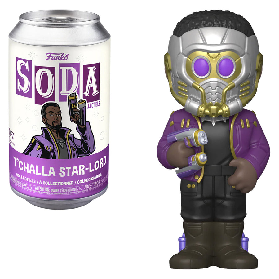 FUNKO VINYL SODA WHAT IF - T'CHALLA STAR-LORD 68840 BRINDE