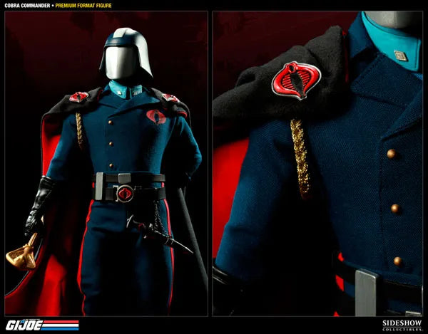 G.I. Joe 1/4 Scale Premium Figure Cobra Commanderㅤ – Sideshow Collectibles – ActionFigureBrasil