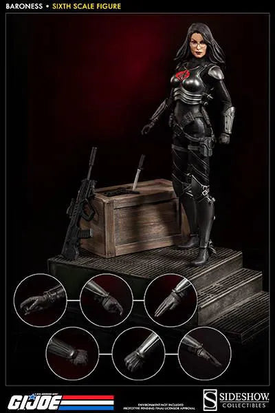 G.I. Joe 12 Inch Action Figure Baronessㅤ – Sideshow Collectibles – ActionFigureBrasil