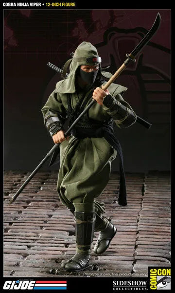 G.I. Joe 12 Inch Action Figure: Cobra Ninja Viper (SDCC Exclusive)ㅤ – Sideshow Collectibles – ActionFigureBrasil