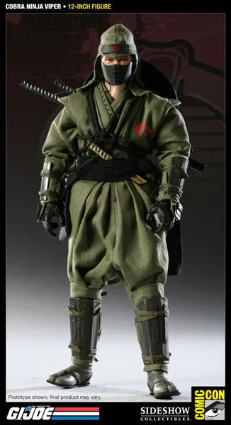 G.I. Joe 12 Inch Action Figure: Cobra Ninja Viper (SDCC Exclusive)ㅤ – Sideshow Collectibles – ActionFigureBrasil