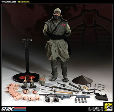 G.I. Joe 12 Inch Action Figure: Cobra Ninja Viper (SDCC Exclusive)ㅤ – Sideshow Collectibles – ActionFigureBrasil — acessórios