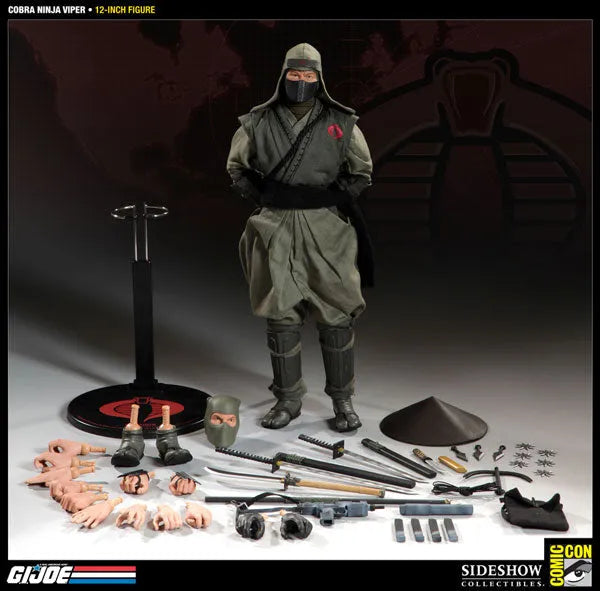 G.I. Joe 12 Inch Action Figure: Cobra Ninja Viper (SDCC Exclusive)ㅤ – Sideshow Collectibles – ActionFigureBrasil