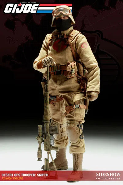 G.I.JOE - 12 Inch Action Figure: Desert Ops Trooper Sniperㅤ – Sideshow Collectibles – ActionFigureBrasil