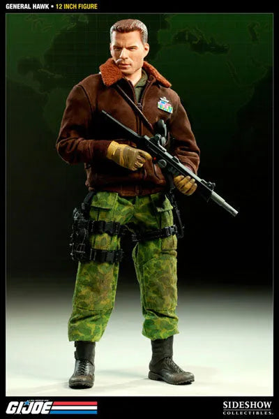 G.I.JOE - 12 Inch Action Figures: General Hawkㅤ – Sideshow Collectibles – ActionFigureBrasil