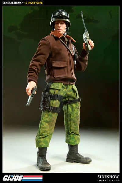 G.I.JOE - 12 Inch Action Figures: General Hawkㅤ – Sideshow Collectibles – ActionFigureBrasil